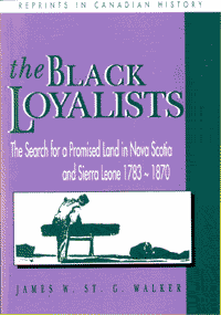 Cover of James Walker's Black Loyalists